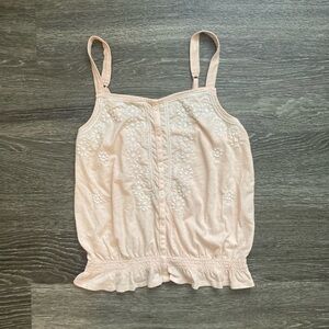 Y2K AEO peach colored crop top in size medium